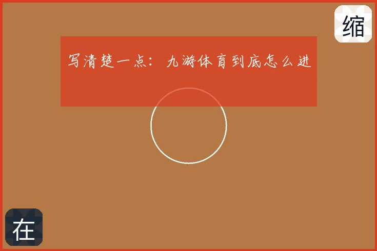 写清楚一点：九游体育到底怎么进